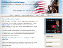 Tablet Screenshot of houstonsocialsecurityattorney.com